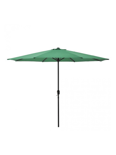 Градински чадър   Ø 300 x 230 cm, Зелен, водоусточив, Полиестер