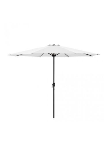 Градински чадър   Ø 300 x 230 cm, Бял, водоусточив, Полиестер