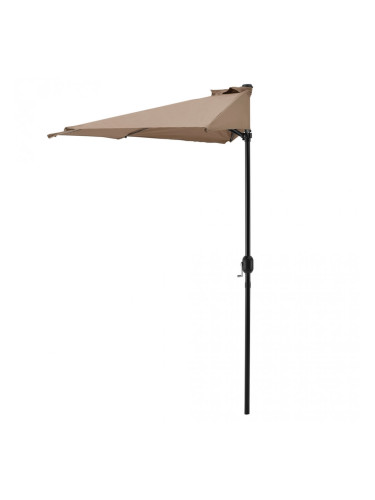 Чадър за слънце  , полукръг, за стена 300 x 150 x 30 cm, Бежов