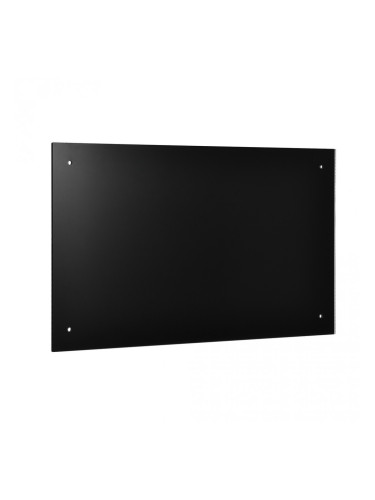 Кухненски декоративен гръб - панел от стъкло - защита против мазни петна - 70 x 40 см - черен