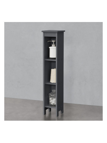 Floor Standing Shelf 80x17x17cm Bräcke Dark Grey