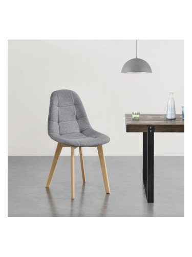 Dining Chair Kopparberg Set of 2 Light Grey