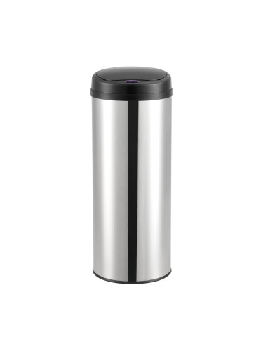 Сензорна кофа за боклук 47L , автоматична, неръждаема стомана, сребро