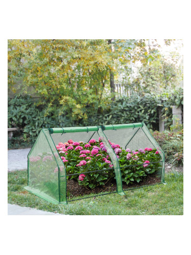 Mini Greenhouse Nissewaard 180x90x90cm PE mesh foil Green