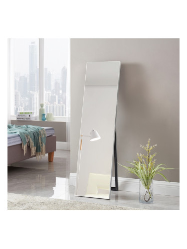 Stand mirror Barletta 150x35 cm inclinable Silver