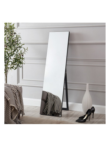 Stand mirror Barletta 150x35 cm inclinable Black