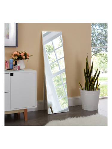 Stand mirror Barletta 150x35 cm inclinable White