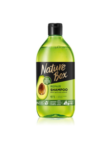 Nature Box Avocado дълбоко регенериращ шампоан за цъфтяща коса 385 мл.