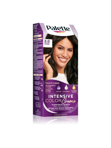 Schwarzkopf Palette Intensive Color Creme перманентната боя за коса цвят 3-0 N2 Dark Brown 1 бр.
