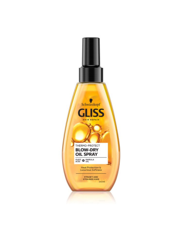 Schwarzkopf Gliss Oil Nutritive защитно масло за топлинно третиране на косата 150 мл.
