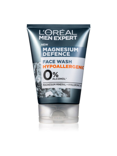 L’Oréal Paris Men Expert Magnesium Defence измиващ гел за лице за мъже 100 мл.