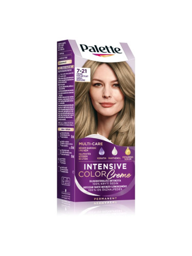 Schwarzkopf Palette Intensive Color Creme перманентната боя за коса цвят Medium Ash Blonde 7-21 1 бр.