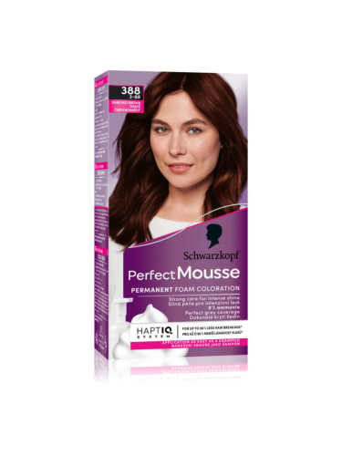 Schwarzkopf Perfect Mousse перманентната боя за коса цвят 388 Dark red brown 1 бр.