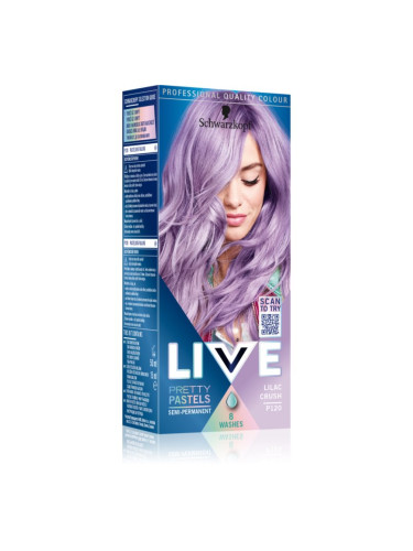 Schwarzkopf LIVE Ultra Brights or Pastel полуперманентна боя за коса цвят 120 Lilac Crush 1 бр.