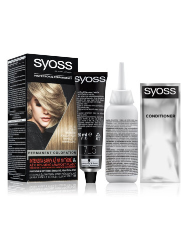 Syoss Color перманентната боя за коса цвят 7-5 Natural Ashy Blond