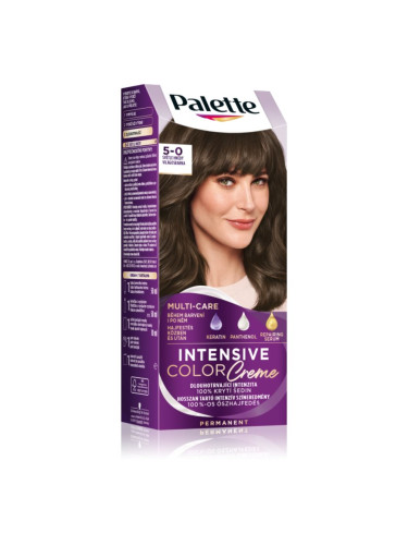 Schwarzkopf Palette Intensive Color Creme перманентната боя за коса цвят 5-0 N4 Light Brown 1 бр.