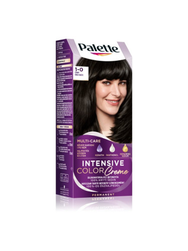 Schwarzkopf Palette Intensive Color Creme перманентната боя за коса цвят 1-0 N1 Black 1 бр.