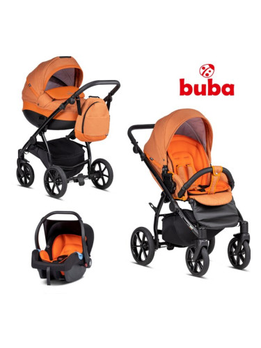 Бебешка количка Buba Zaza 3в1, 364 Orange