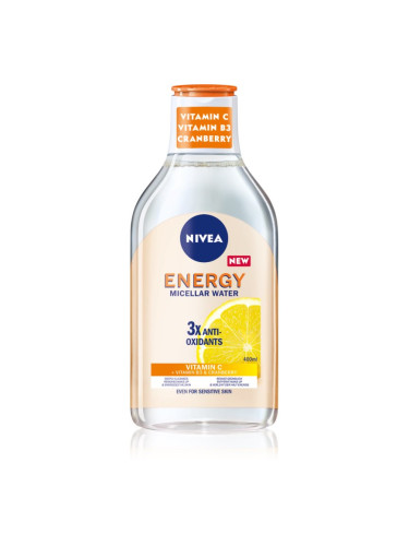 Nivea Energy освежаваща мицеларна вода с витамин С 400 мл.