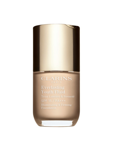 Clarins Everlasting Youth Fluid Foundation озаряващ фон дьо тен SPF 15 цвят 103 Ivory 30 мл.