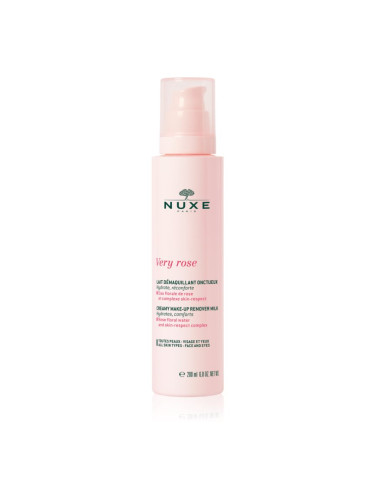 Nuxe Very Rose нежен лосион за почистване на грим за всички типове кожа на лицето 200 мл.