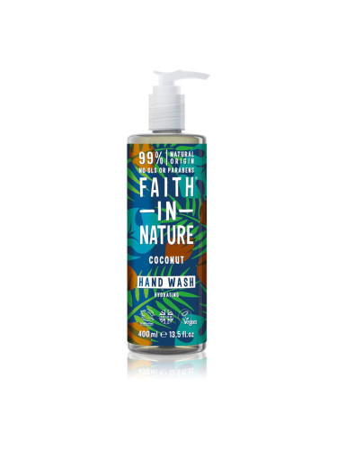 Faith In Nature Coconut натурален течен сапун за ръце с кокосово масло 400 мл.