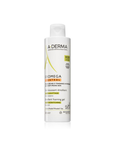 A-Derma Exomega Control омекотяващ миещ гел за суха атопична кожа 200 мл.