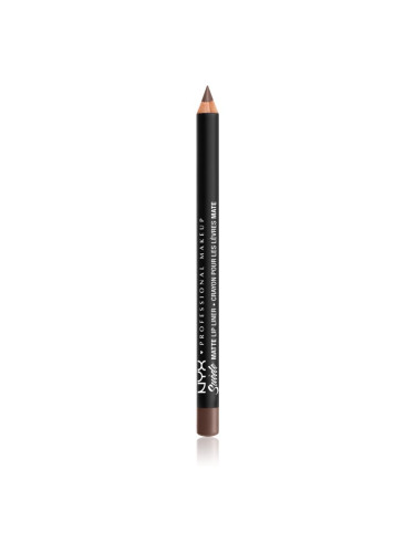 NYX Professional Makeup Suede Matte Lip Liner матиран молив за устни цвят 21 Brooklyn Thorn 1 гр.