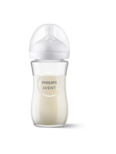 Philips Avent Natural Response Glass бебешко шише 1 m+ 240 мл.