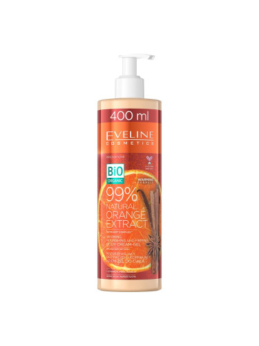 Eveline Cosmetics Bio Organic Natural Orange Extract подхранващ и стягащ крем за тяло със загряващ ефект 400 мл.