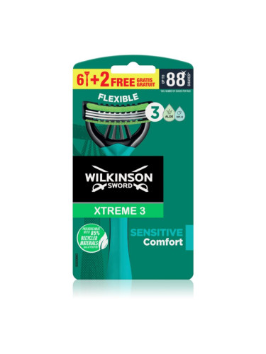Wilkinson Sword Xtreme 3 Sensitive Comfort самобръсначки за еднократна употреба за мъже 8 бр.