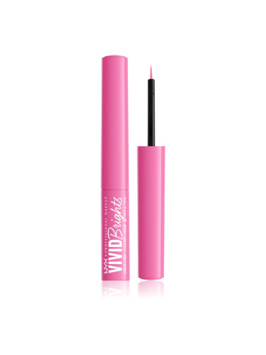 NYX Professional Makeup Vivid Brights течни очни линии цвят 08 Don't Pink Twice 2 мл.