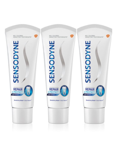 Sensodyne Repair & Protect паста за зъби за чувствителни зъби 3x75 мл.