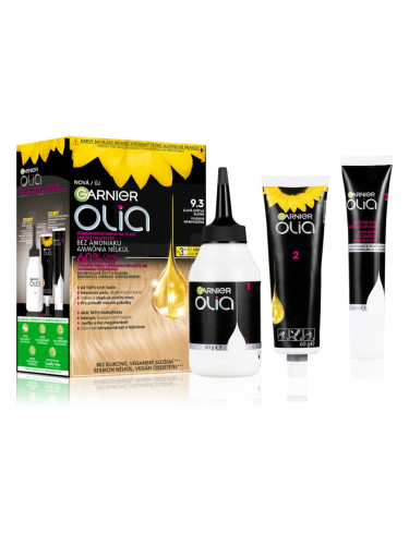 Garnier Olia Big Kit перманентната боя за коса цвят 9.3 Gold Light Blond