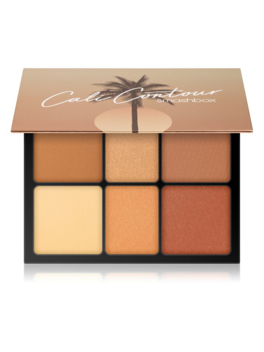 Smashbox Cali Contour Palette контурираща палитра за лице цвят Medium Deep 20.56 гр.