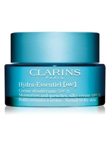 Clarins Hydra-Essentiel [HA²] Silky Cream SPF 15 копринено нежен хидратиращ крем SPF 15 50 мл.