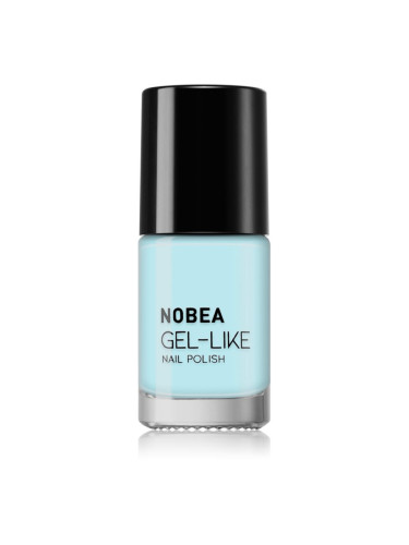 NOBEA Day-to-Day Gel-like Nail Polish лак за нокти с гел ефект цвят #N67 Sky blue summer 6 мл.