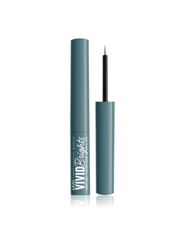 NYX Professional Makeup Vivid Brights течни очни линии цвят 01 Cyan Simp 2 мл.