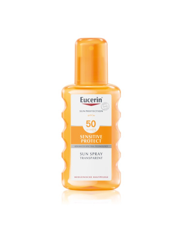 Eucerin Sun Dry Touch Oil Control прозрачен защитен спрей SPF 50 200 мл.