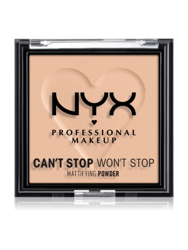 NYX Professional Makeup Can't Stop Won't Stop Mattifying Powder матираща пудра цвят 03 Light Medium 6 гр.
