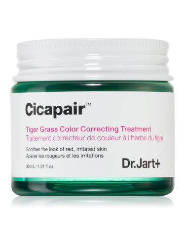 Dr. Jart+ Cicapair™ Tiger Grass Color Correcting Treatment интензивен крем, намаляващ зачервяването на кожата 30 мл.