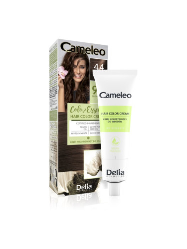 Delia Cosmetics Cameleo Color Essence боя за коса в туба цвят 4.4 Spicy Brown 75 гр.