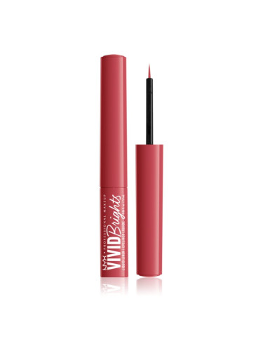 NYX Professional Makeup Vivid Brights течни очни линии цвят 04 On Red 2 мл.