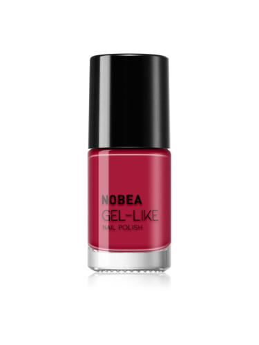 NOBEA Day-to-Day Gel-like Nail Polish лак за нокти с гел ефект цвят Red passion #N56 6 мл.
