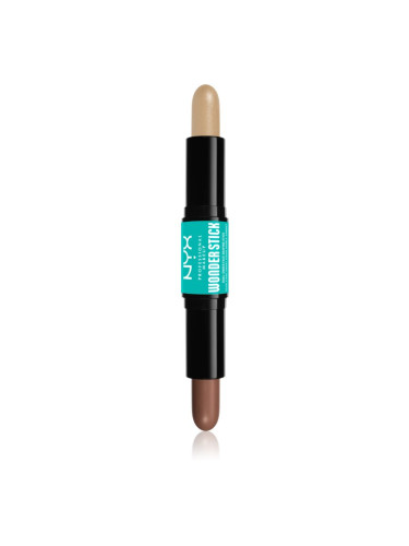 NYX Professional Makeup Wonder Stick Dual Face Lift двустранна контурираща писалка цвят 02 Universal Light 2x4 гр.