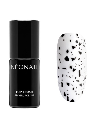 NEONAIL Top Crush топ лак за нокти с използване на UV/LED лампа цвят Black Gloss 7,2 мл.