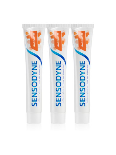 Sensodyne Anti Caries Anti Carries паста за зъби срещу кариес 3x75 мл.