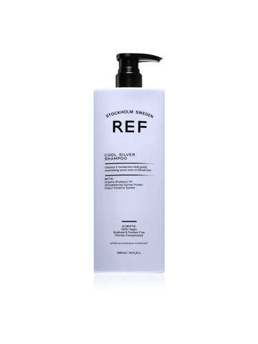 REF Cool Silver Shampoo сребърен шампоан неутрализиращ жълтеникавите оттенъци 1000 мл.