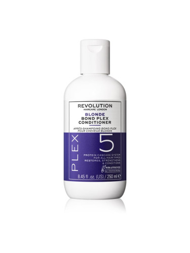 Revolution Haircare Plex Blonde No.5 Bond Conditioner интензивна грижа за коса за суха и увредена коса 250 мл.