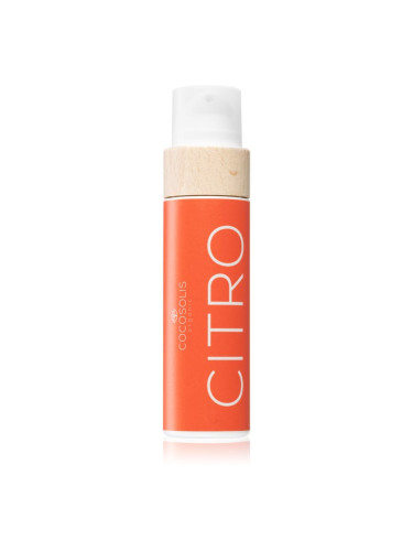 COCOSOLIS CITRO масло за грижа и придобиване на тен без защитен фактор с аромат Citrus 110 мл.